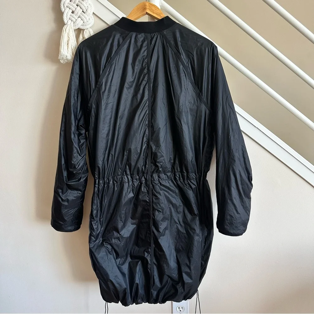 Athleta Parka Summit Primaloft Insulated Lightweight Zip Jacket Black Size Large